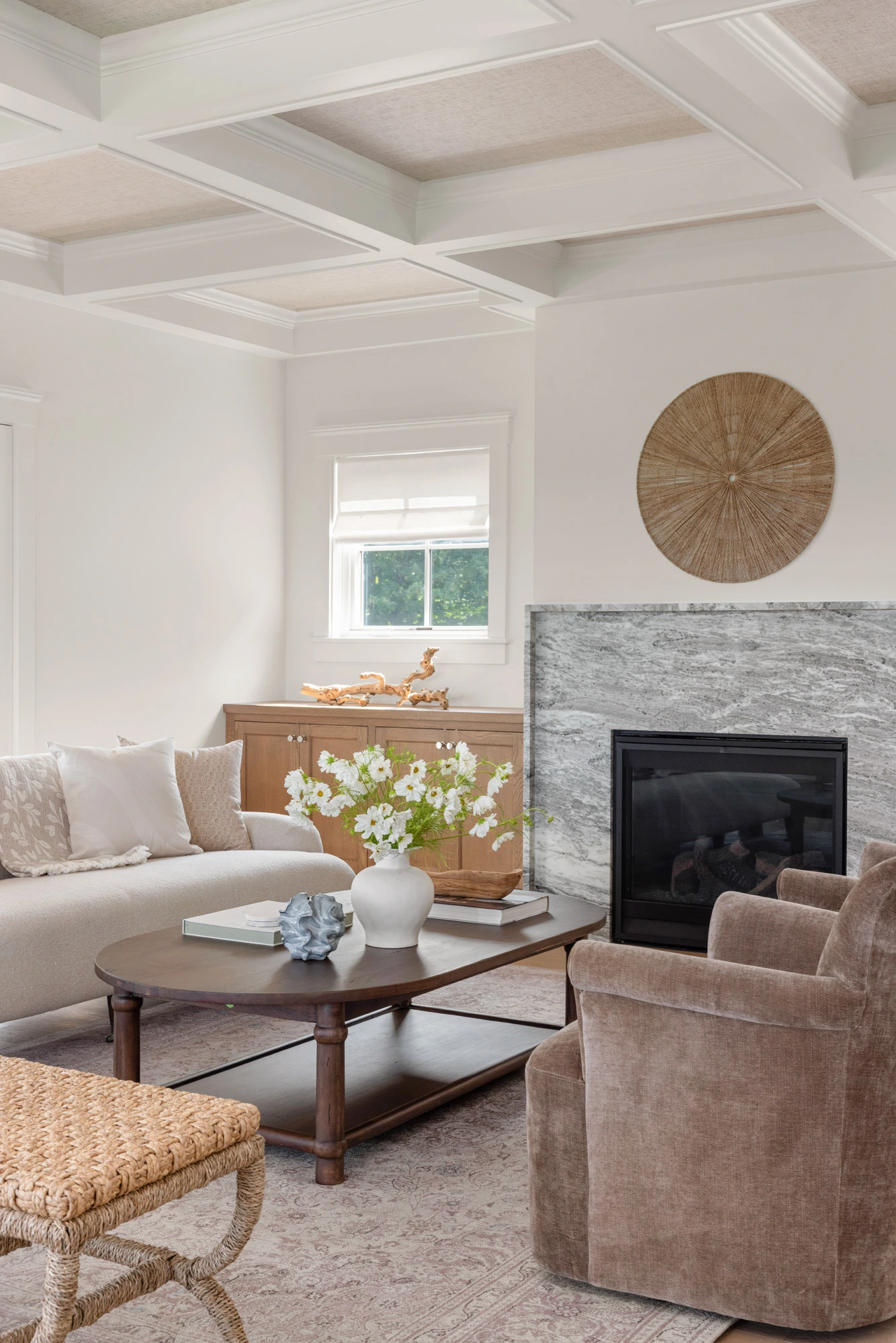 Project Ten coastal new build interior in Tiverton, Rhode Island
